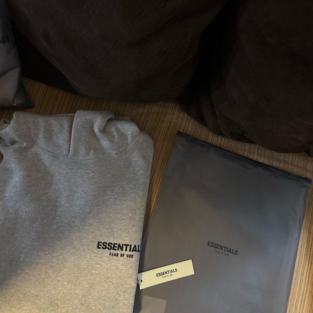 Essentials Fear of God Dark oatmeal Hoodie